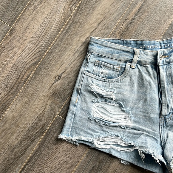 Aeropostale Denim High Waisted Shorts - Picture 2 of 5